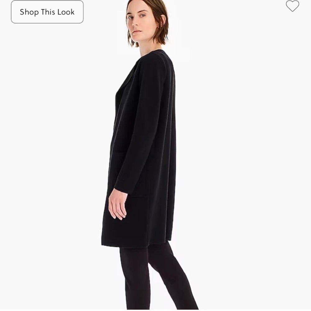 J. Crew Factory Vanessa Sweater Jacket - Black (Large / L) - Picture 4 of 10